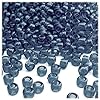 The Crafts Outlet 100pc Plastic Round Transparent Pony Beads 6x9mm Champagne Beads #5