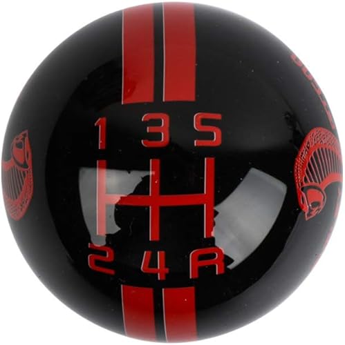 Miniatura 8 de Shelby Cobra GT 500 5 velocidades BlancoNegroRojo Pomo de palanca de cambios manual (blanco)