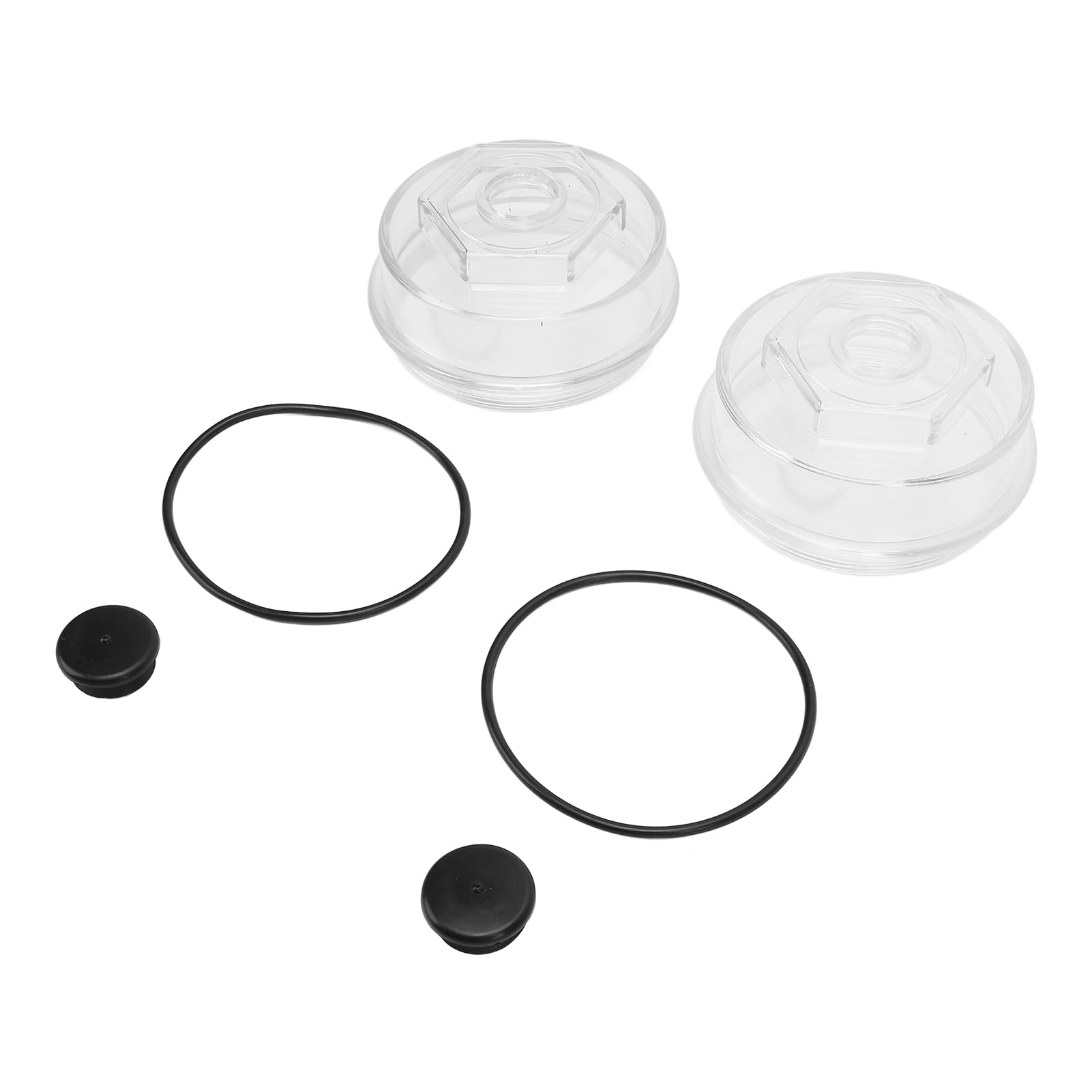 2 Set Trailer Hub Replacement Oil Cap Kit 183772 KIT 4 Inch Axle Plastic Cap with O Rings Replacement for Dexter Axles