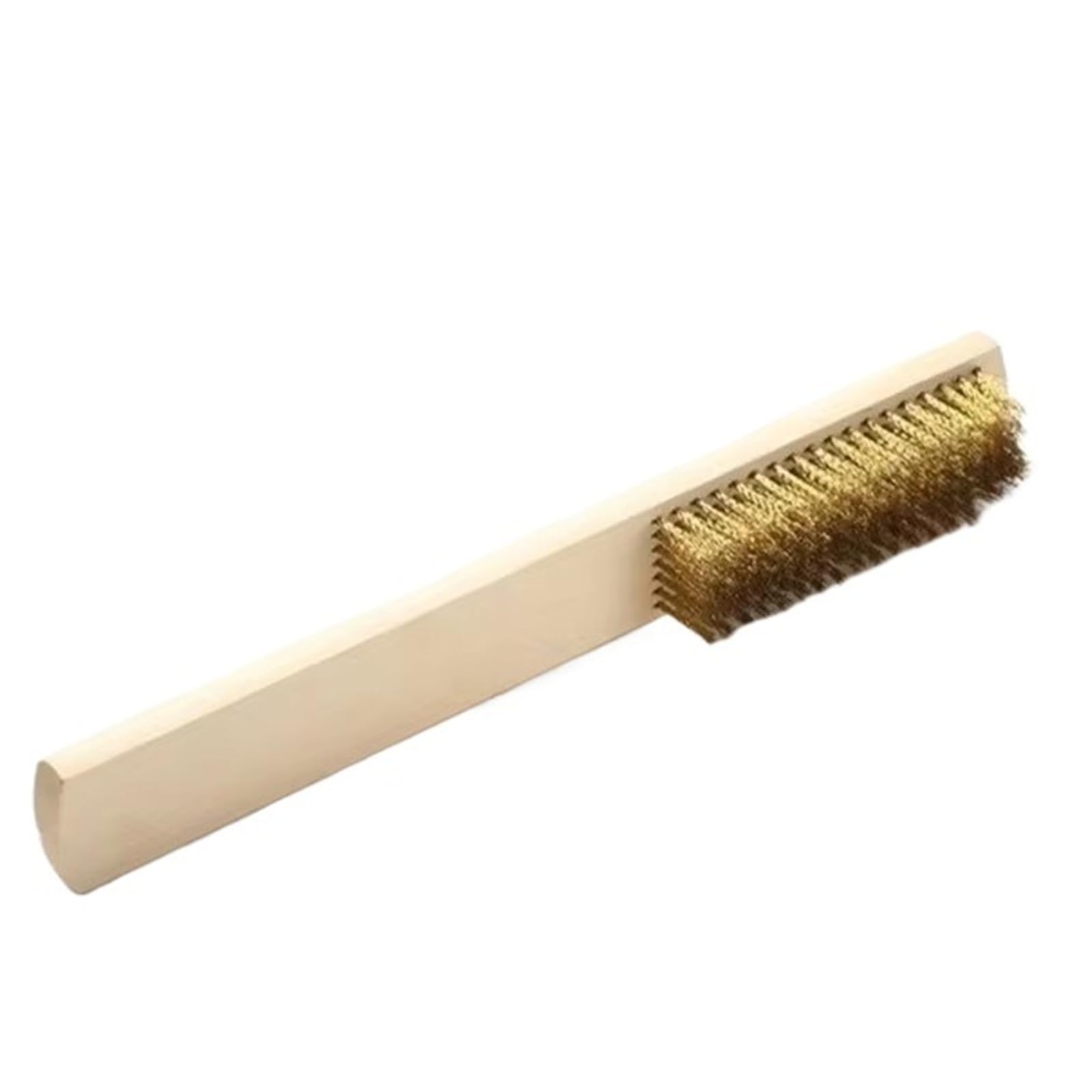 1/2PCS Wooden Handle Brass Wire Brush - Jewelry Polishing, Grinding & Cleaning Tool Washing Up Brushes for Kitchen(2Pcs copper wire)