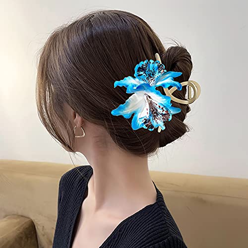 14 Pcs Orchid Plumeria Hair Clips Chiffon Flower Barrettes Multicolor Floral Women Bridal Headpiece Bohemian Hawaiian Luau Tropical Wedding Beach Party Decorations Cute Hairclip Hair Pins Accessories #TOP2