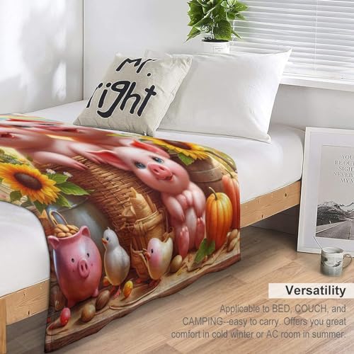 Manta de cerdo cálida multiusos 150x200 cm para sofá y cama 7