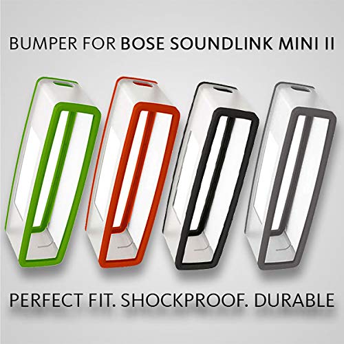 subtel Lautsprecherhülle für Bose Soundlink Mini 2 Soundlink Mini II Silikonhülle Lautsprecher Tragetasche - Tasche Musikbox Speakercase - Silikon Case Hülle stoßfest, gepolstert, schwarz Schutzhülle