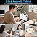 2025 Android 15 Tablet with Keyboard, 24GB+128GB+2TB Expand, 10.1 Inch Octa-Core 2-in-1 Tablets with 5G/2.4G WiFi, 8000mAh, BT5.0, GMS Certified, with Mouse, Case, Stylus, Split Screen(Black case)