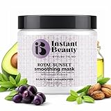 Instant Beauty Smoothing Mask, Hair Treatment with Avocado Oil, Argan Oil, Aloe Vera, 8 fl oz, Sulfate-Free