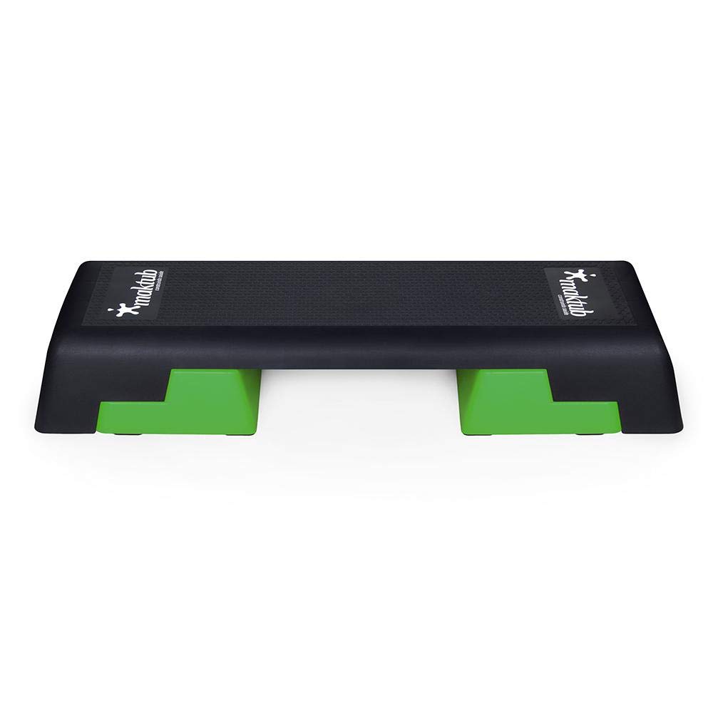 Step Aeróbico Profissional Regulável Verde - Maktub Fitness