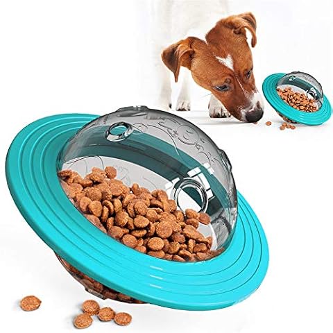 YGMXZL Treat Dispensing Dog Toy, Kitten Pet Dog Treat Feeder Turntable,Puzzle IQ Treat Flying Discs for Small Medium and Large Dogs Training Playing Cover