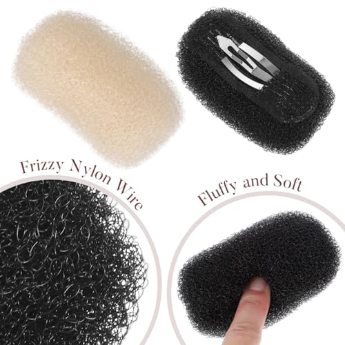 Gatuida Hair Bump Clips 3 piezas insertos para volumen de cabello, clips invisibles autoadherentes para peinados bouffant, uso diario y fiestas de boda, 3.54 x 1.96 x 1.18 pulgadas miniatura 5