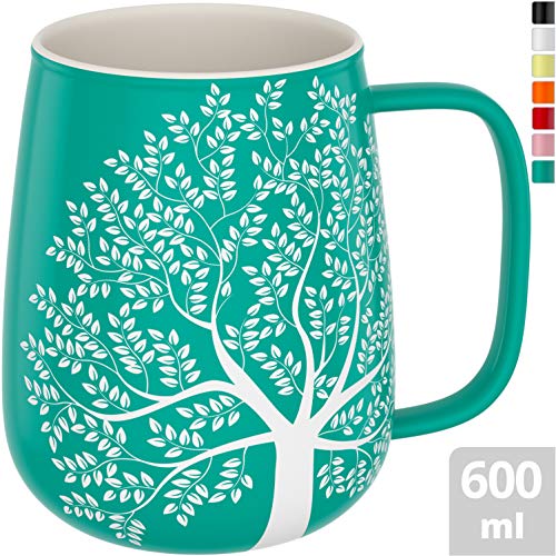 amapodo Grande tasse à café en porcelaine avec anse 600 ml
