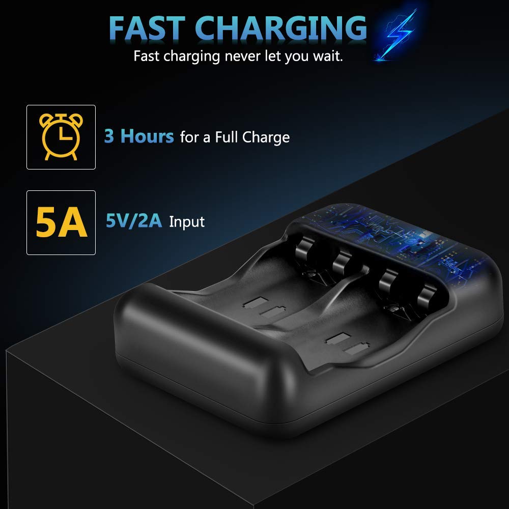 Rapthor Chargeur compatible avec batterie Xbox NI-Mh pour Xbox Series X&S/Xbox One S/Xbox One X/Xbox One Elite/Xbox One