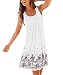 Akery Womens Summer Casual Sleeveless Mini Printed Vest Dresses