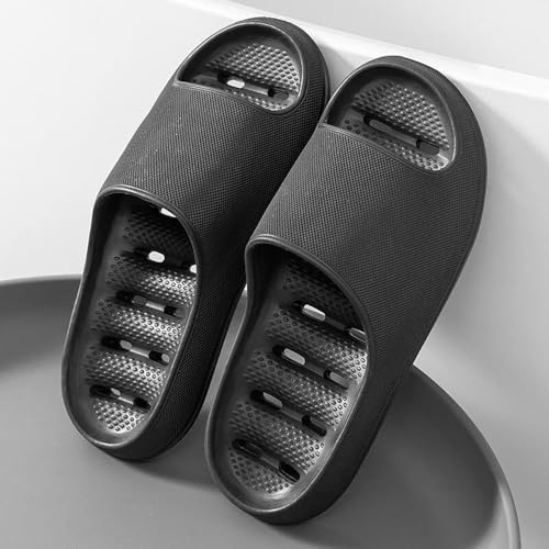 Bathroom Slippers for Men Women, Mens Shower Shoes, Indoor Outdoor Home Non Slip Quick Drying Slides TX17