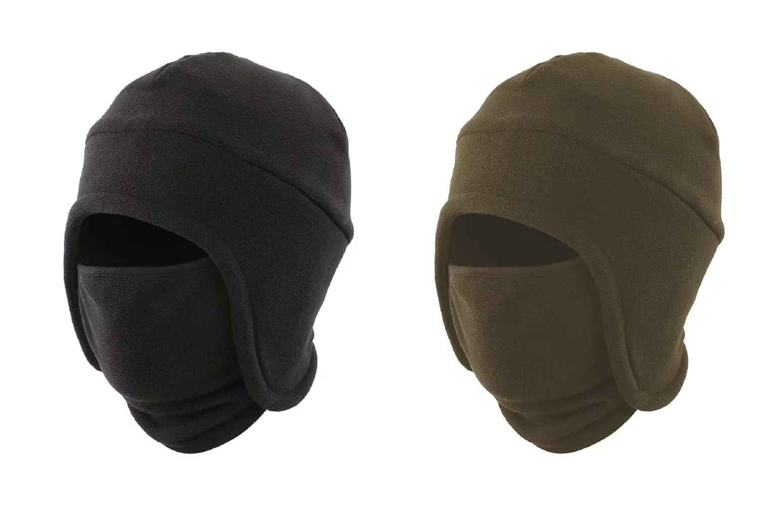 LLmoway Men’s Warm 2 in 1 Hat Winter Fleece Earflap Skull Sports Beanie Ski Mask