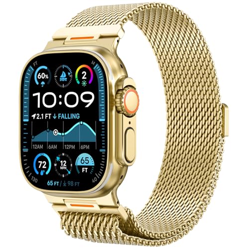 Bracelet de rechange WINGLE en maille milanaise pour iWatch Series 11 10 9