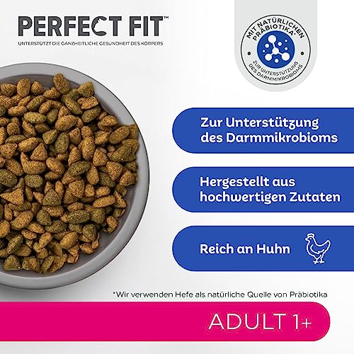 PERFECT FIT Adult Trockenfutter für erwachsene Katzen ab 1 Jahr - Huhn, 7 kg (1 Beutel)