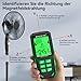 RDINSCOS EMF Detector, Detect All 3 Types of Electromagnetic Radiation Field in 1 EMF Meter for 5G, WiFi and Smart Meters, EMF Reader for Ghost Hunting Equipment Home, Office (Green)