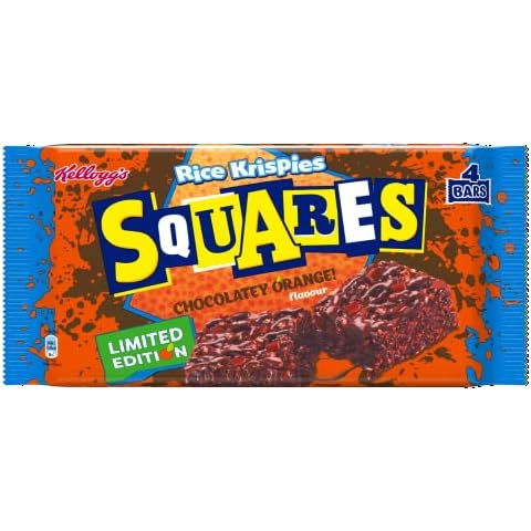 Kellogg's Rice Krispies Squares Chocolately Orange 4 x 36g Cover