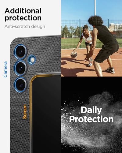 Image of Spigen for Galaxy S24 FE Case, Liquid Air [No Magnet Ring] [Military-Grade Protection] - Matte Black