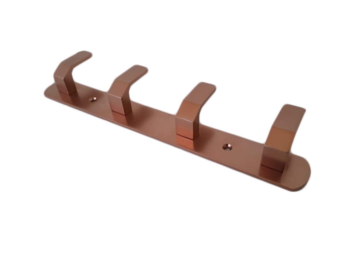 Wall Mount Metal Double Hook Hanger – Set of 3 Heavy-Duty Copper Finish Hooks for Hanging Coats, Towels, Keys, Bags – Rust-Resistant Wall Hooks for Home, Kitchen & Office Organization (9 Inch) 1