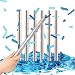 Gender Reveal Confetti Wands Blue 6Pack Paper Confetti Flick Sticks Biodegradable Tissue for Boy Baby Shower Party Decorations Supplies - Blue 14inch