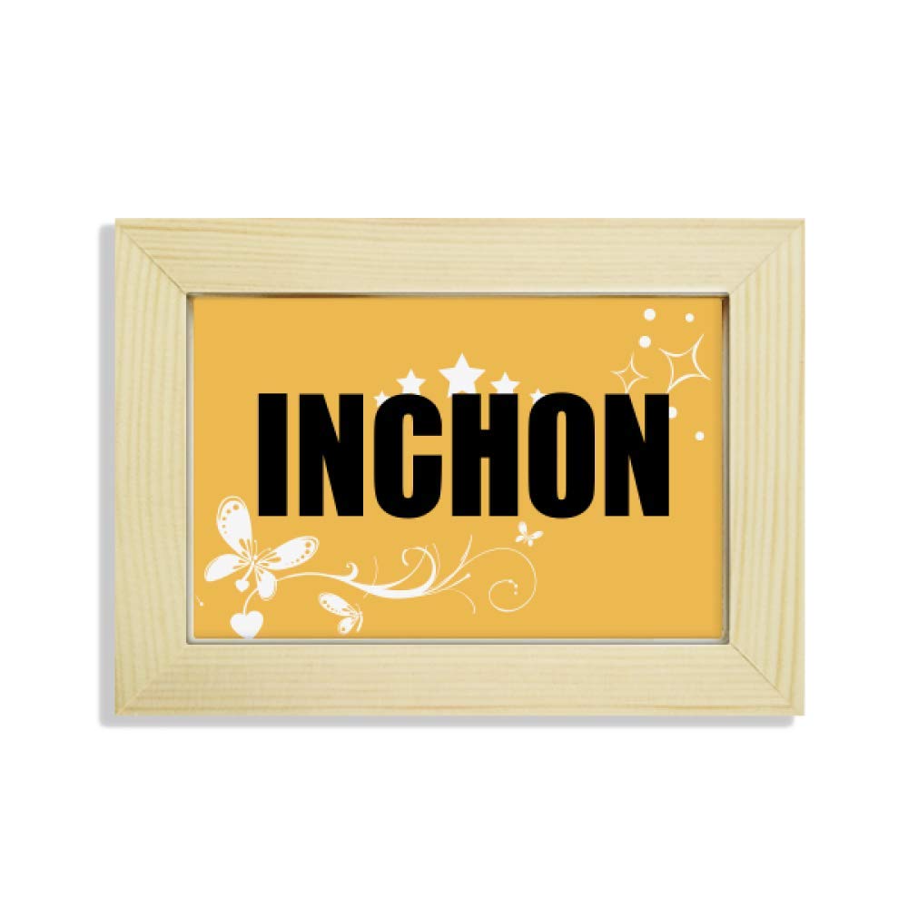 Marco de fotos de flores en madera noble de diseño exclusivo Inchon Corea para mesa