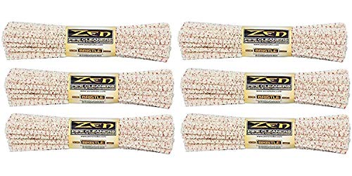 Zen Bundles Zen Pipe Cleaners Hard Bristle, 132 Count (2 Pack),White