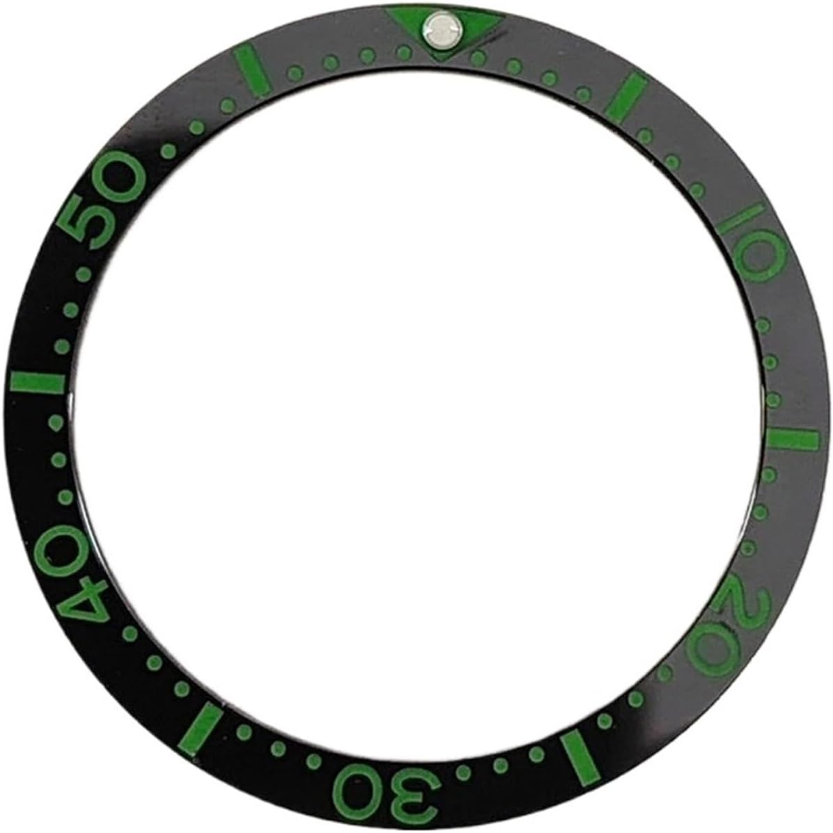 38mm*31.5mm SUB Bezel Green Flat Watch Bezel Insert Ceramic Case Outer Bezel