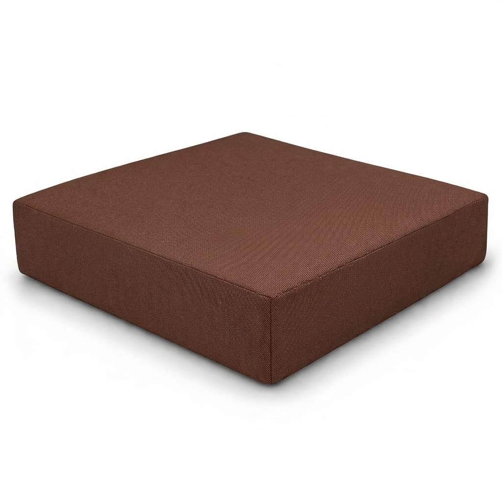 DREAMLAYER 1, 2 & 3 Seater Replacement Rattan Cushion Pads – Fits California Style Outdoor Furniture, Water Resistant Patio Sofa Cushions for Garden & Conservatory (Chocolate Brown, 55x55x10cm)
