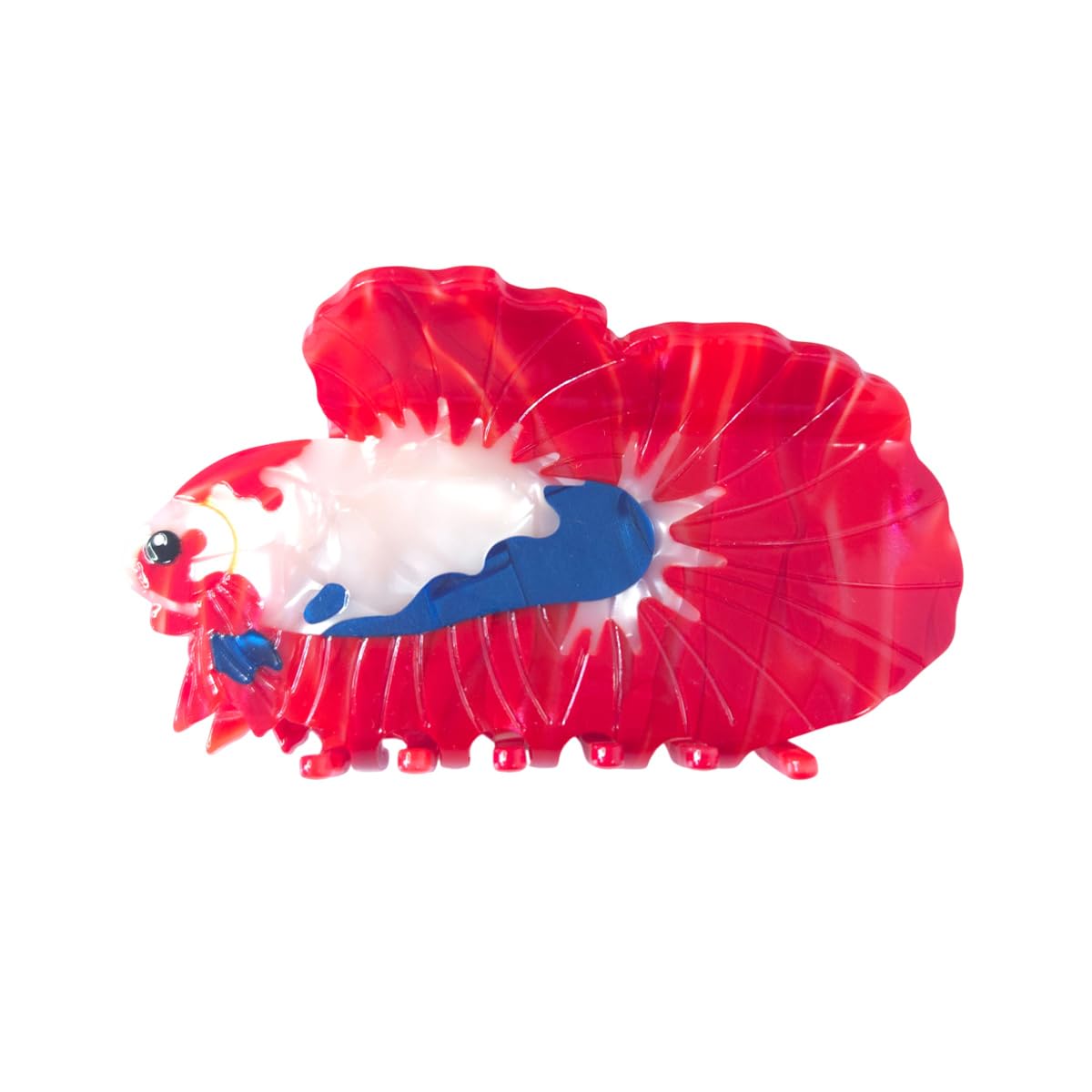 Novelty Betta Fish Hair Clip,Acetate Claw Clips,Big Hair Clips for Women