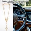 Mikovivi Steering Wheel Rosary Charm, Catholic Small Rosary Beads for Car Mirror Hanging with Virgin Mary Mini Charm & Crucifix Ideal Catholic Religious Accessories Devout Gift for Man & Woman #4