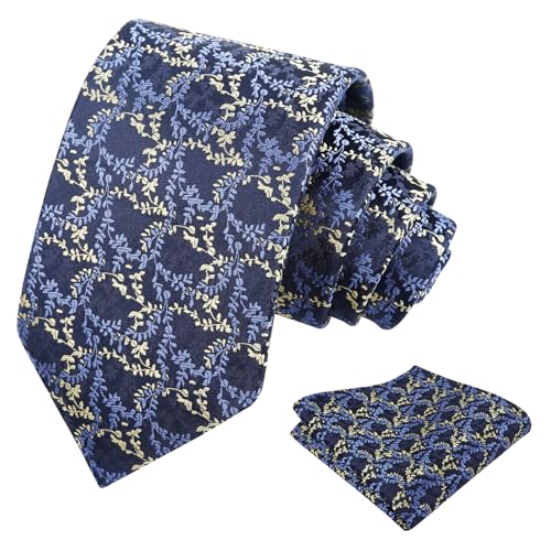 Image of Alizeal Mens 3.15'' Light Color Rustic Tie Handkerchief