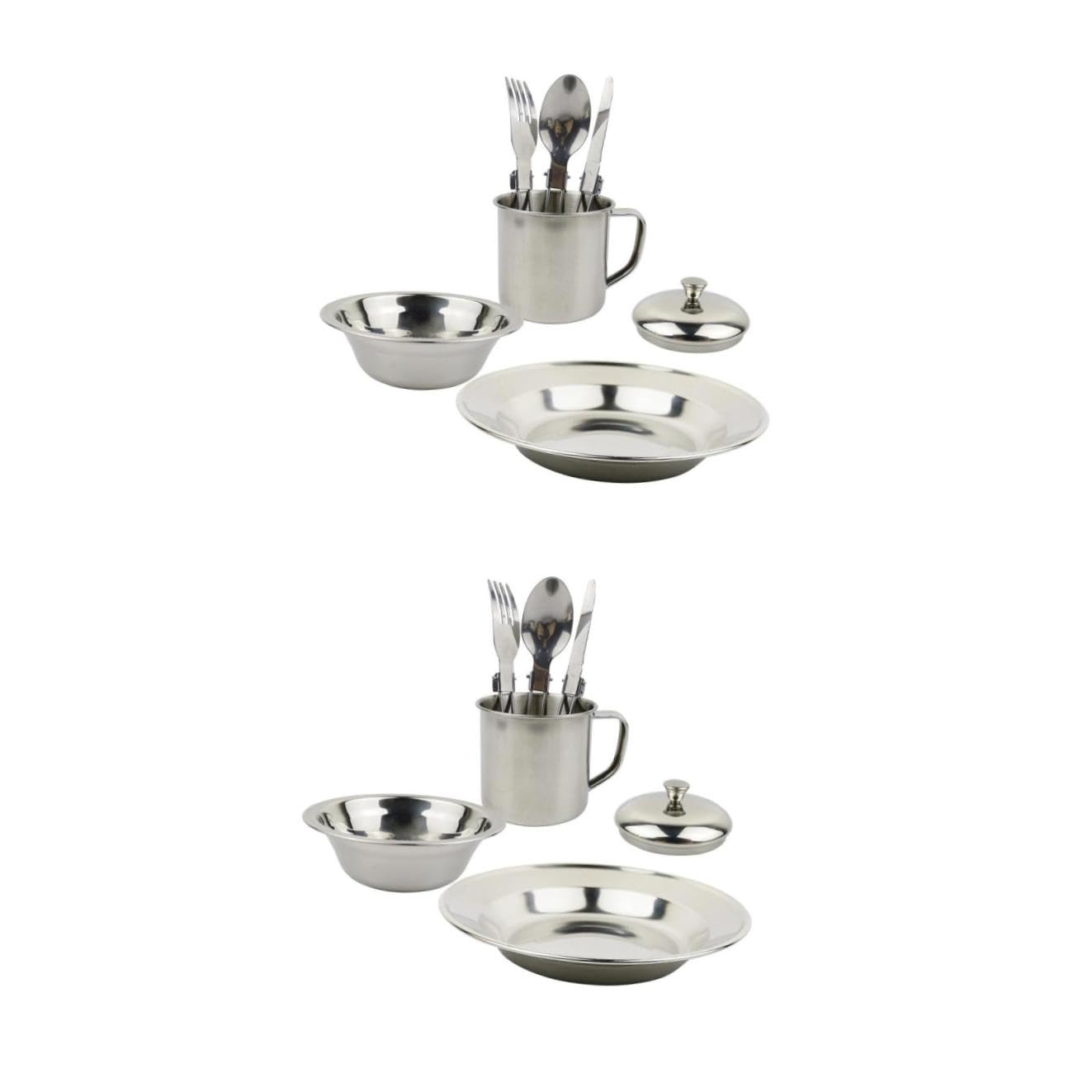 Toyvian Batterie De Cuisine De Camping Ustensiles De Camping Marmite De Pique- Casseroles De Camping Vaisselle De Camping Vaisselle De Randonnée Vaisselle Portable Ustensiles De