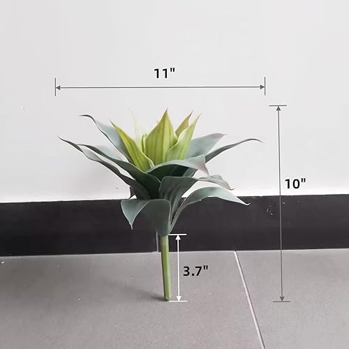 Miniatura 2 de XZJMY Planta artificial de agave artificial, plantas suculentas de agave falso, resistentes a los rayos UV, plantas de agave falsas para decoración