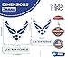 Shop A Thing US Air Force Stickers for Car Truck Van Window Bumper Laptop Tablet Cup Tumbler Water Bottle 4 inch appx 4 Pieces SAT -035
