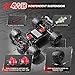 DEERC 9500E 1:16 Scale All Terrain RC Car, 4x4 High Speed 40 KPH RC Truck, 2.4Ghz Remote Control Truck with 2 Batteries, Off-Road Monster Truck for Adults Kids