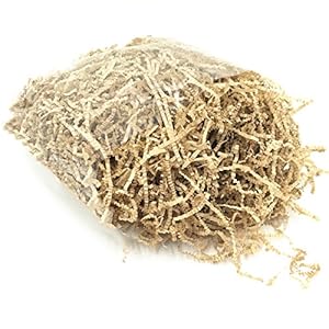 ROSENICE Papier vulmateriaal versnipperd decoratief papier voor geschenken verpakking 100 g (lichte koffie)