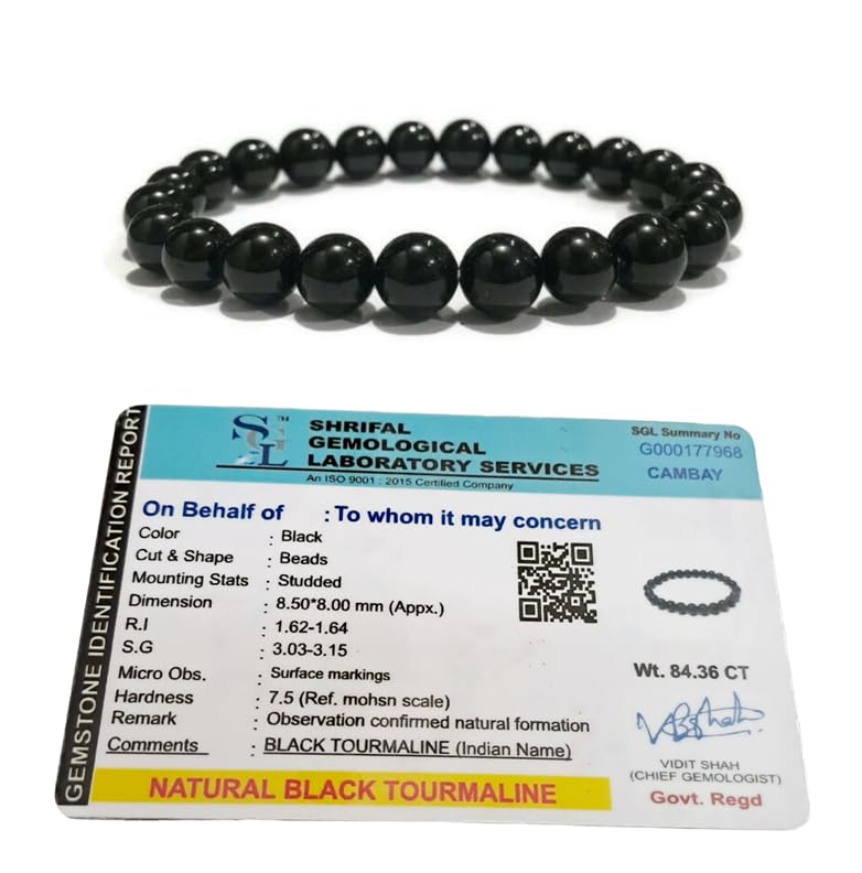 Divinity Healing Black Tourmaline Natural Bracelet Pure Certified For Men And Women Adjustable 8Mm Lab Certified Gemstone For Men And Women Bracelet For Healing Meditation Success And Abundance (B0CMQLPJ1G) Amazon Price History, Amazon Price Tracker