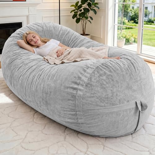 Image of 6FT Bean Bag Chair 6'Giant Bean Bag Chairs with Adults, Large Beanbag Chair