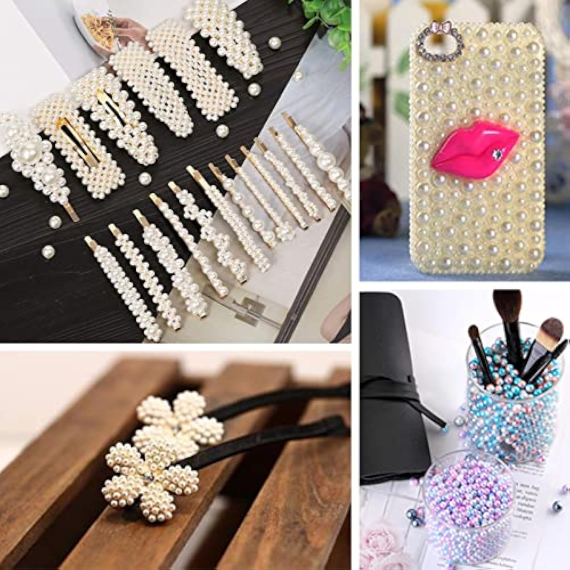 Artificial Pearl Beads No Hole for Crafting and Decoration