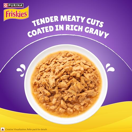 Image of Purina Friskies Tuna Gravy-Licious, for Adult Cats, Pack of 12 (70gx12)