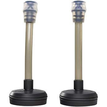 NATHAN NS4596 Hydration Bottle, Portable Water Bottle, Extended Straw, Pack of 2 for Running, Trail Running