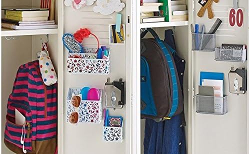 Miniatura 4 de Cestas magnéticas de almacenamiento para archivos, malla metálica, 4 piezas, 1 juego de bandeja de escritorio resistente, soporte para cartas de