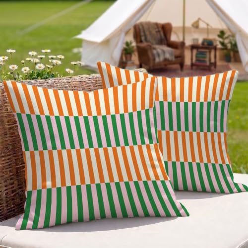�N�b�V�����J�o�[�I�����W�F�h�� ���O 2���Z�b�g 55x55 cm ���l�� ���ʈ�� ���� ���O�p �N�b�V���� �P�[�X ���� �O ���p �A�E�g�h�A �L�����v �x�����_ �� �e���X �\�t�@�[�p (�X�g���C�v) 3Z-829