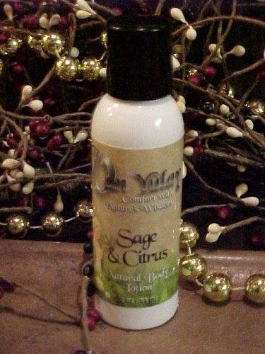 Natrual Moisurizing Lotion with Quality Oils 2 oz Sage Citrus