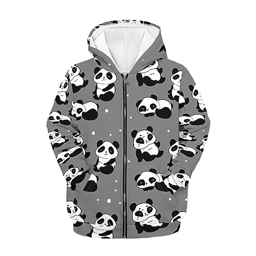 Kids Hoodie Full Zip Hooded Sweatshirt Long Sleeve Cozy Jacket for Boys 6-16 Years Old3