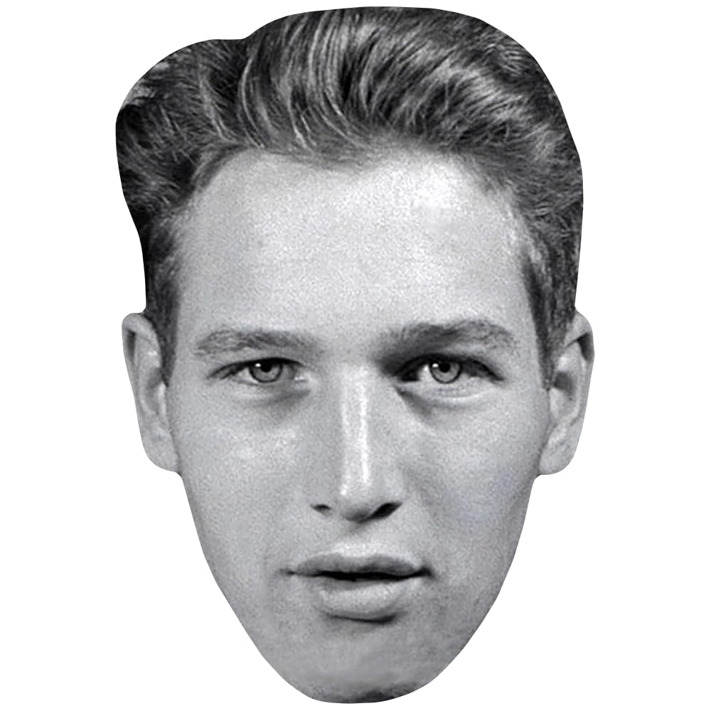 Paul Newman (Young) Celebrity Mask, Flat Card Face, Fancy Dress Mask