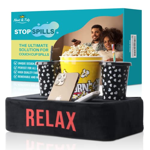Ultimate Couch and bed Cup Spills Solution, Couch Cup Holder Pillow, Couch Tray, Couch Caddy, Couch Coaster, Sofa Drink Holder, cup cozy pillow, cup holder for couch, sofa cup holder, couch cup holder