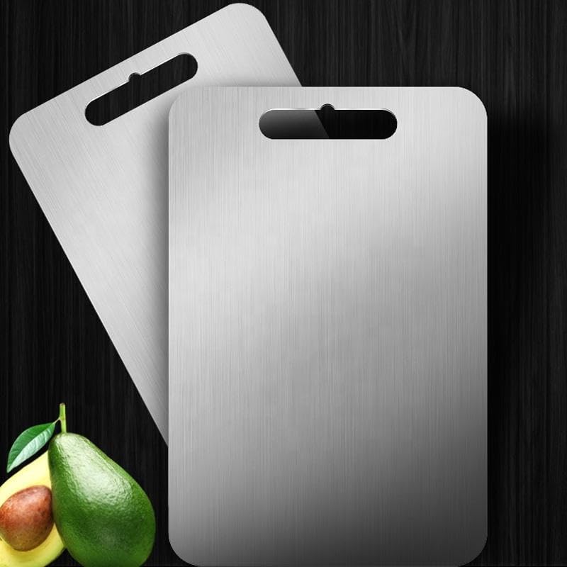 Stainless Steel Multipurpose Chopping and Cutting Board for Kitchen – Ideal for Vegetables, Meat, and Fruits, Heavy Duty, Durable, Easy to Clean. (35CMX25CM)