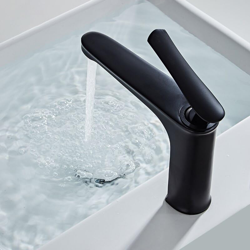 Robinet de lavabo laiton mitigeur salle de bain eau chaude froide pont