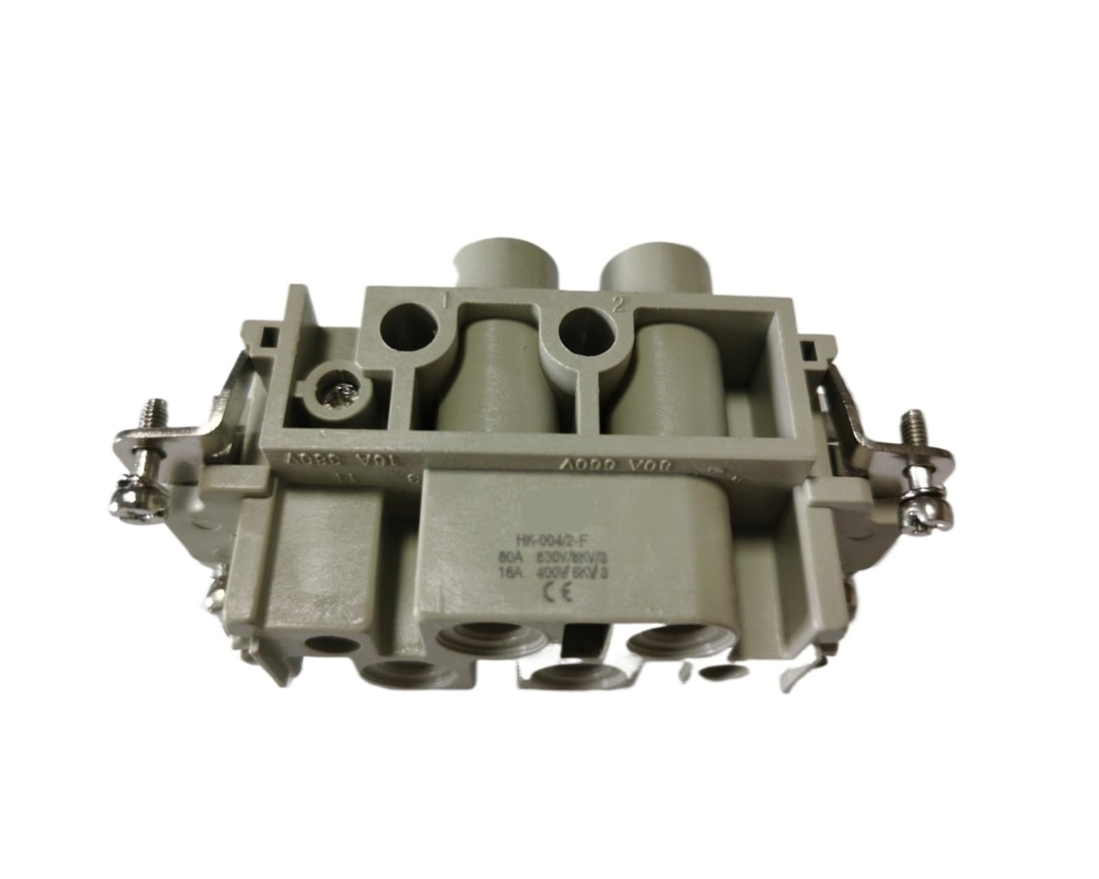 Conector HDC HK-004/2-M/F rectangular 10A contra fallos eléctricos por vibración